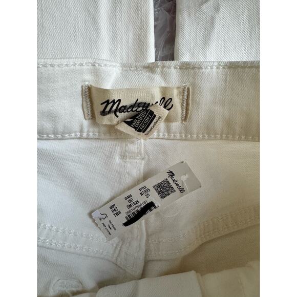 NWT Madewell Tile White The Perfect Vintage Wide Leg Crop Jeans Size 25 - Picture 9 of 11
